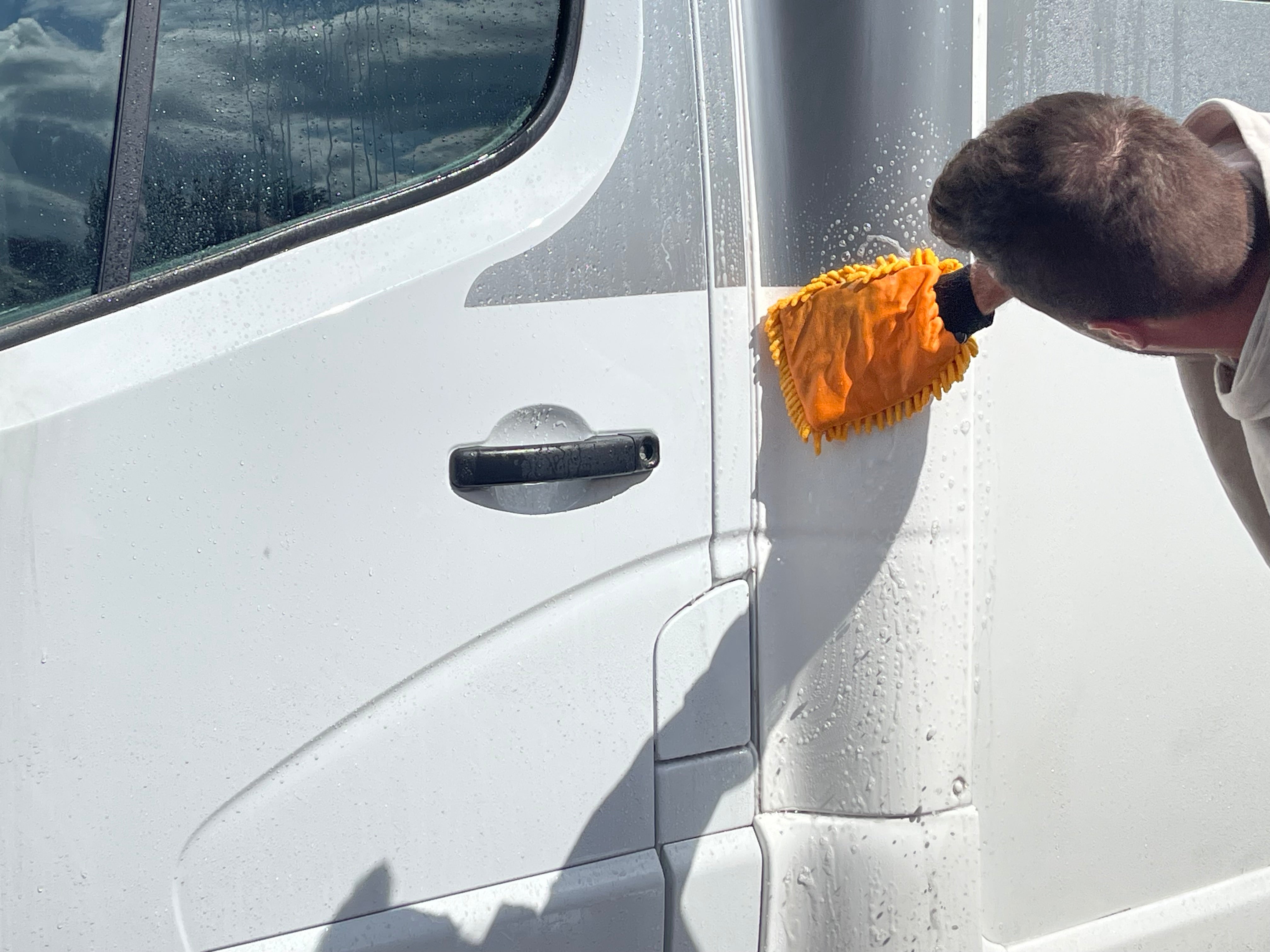 Washandschoen Rasta Oranje