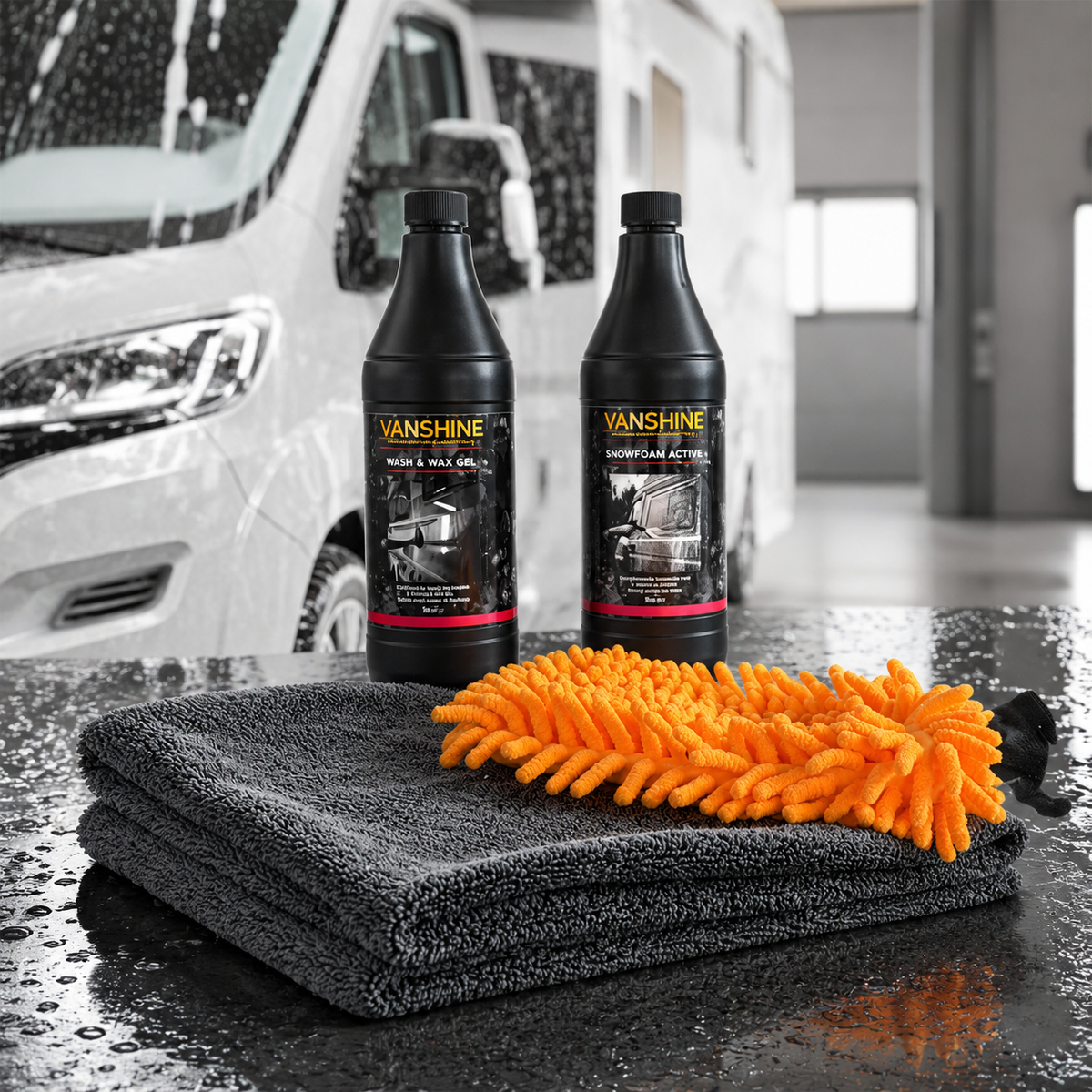 Vanshine Basis Exterieur Bundel voor het wassen van camper en caravan
