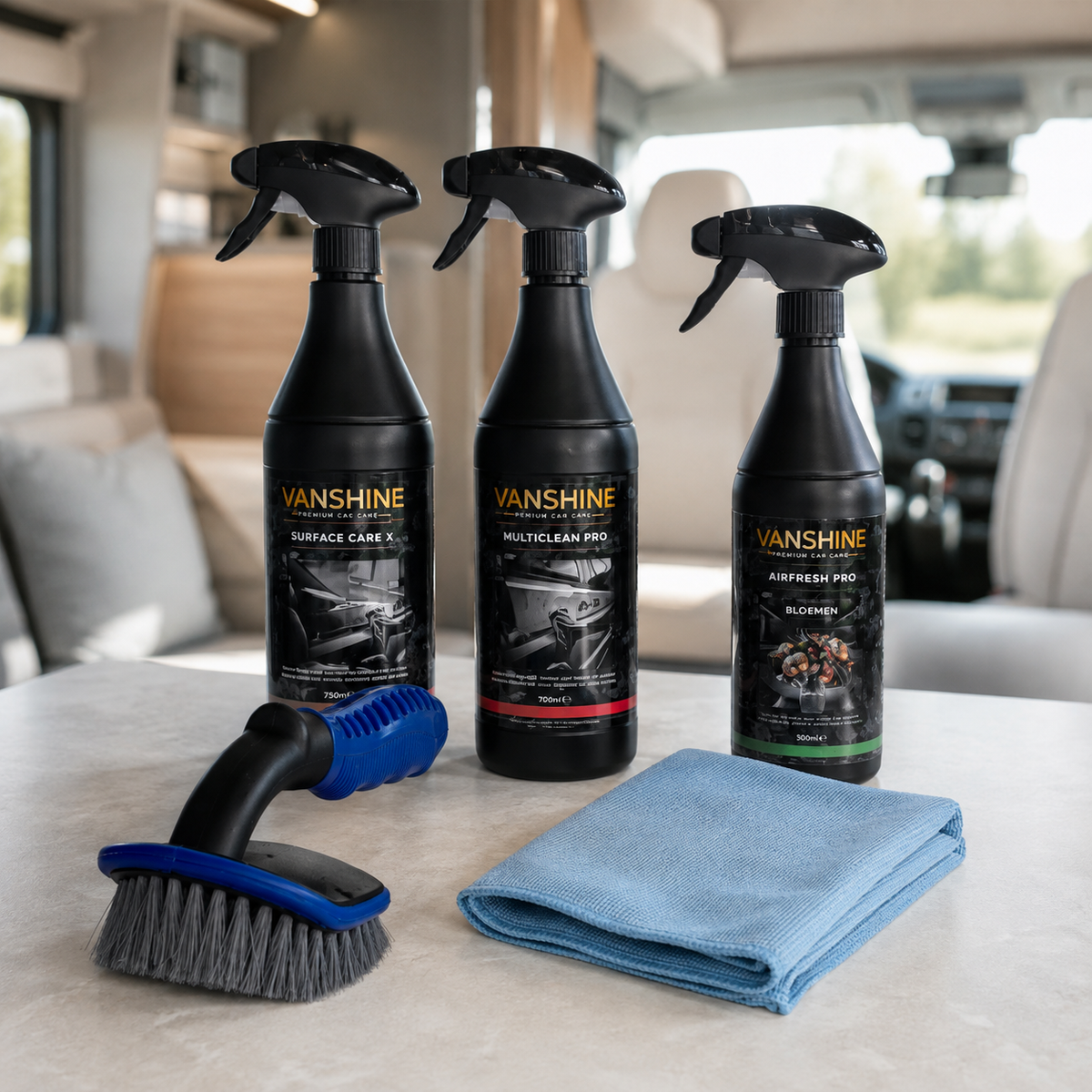 Vanshine Interieur Bundel voor het reinigen van camper en caravan